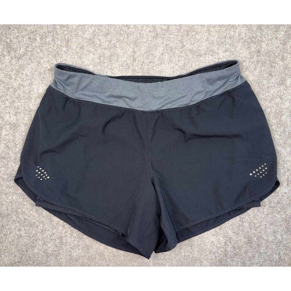 Avia Women’s Size LG (12/14) With Liner Zipper Pockets Elastic Waist Black